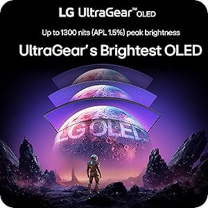 LG 45GX900A-B 45-Inch Ultragear WQHD (3440 x 1440) OLED Curved Gaming Monitor, 240Hz, 0.03ms, NVIDIA G-Sync, VESA DisplayHDR True Black 400, HDMI 2.1, DisplayPort, USB Type-C PD 65W, Black