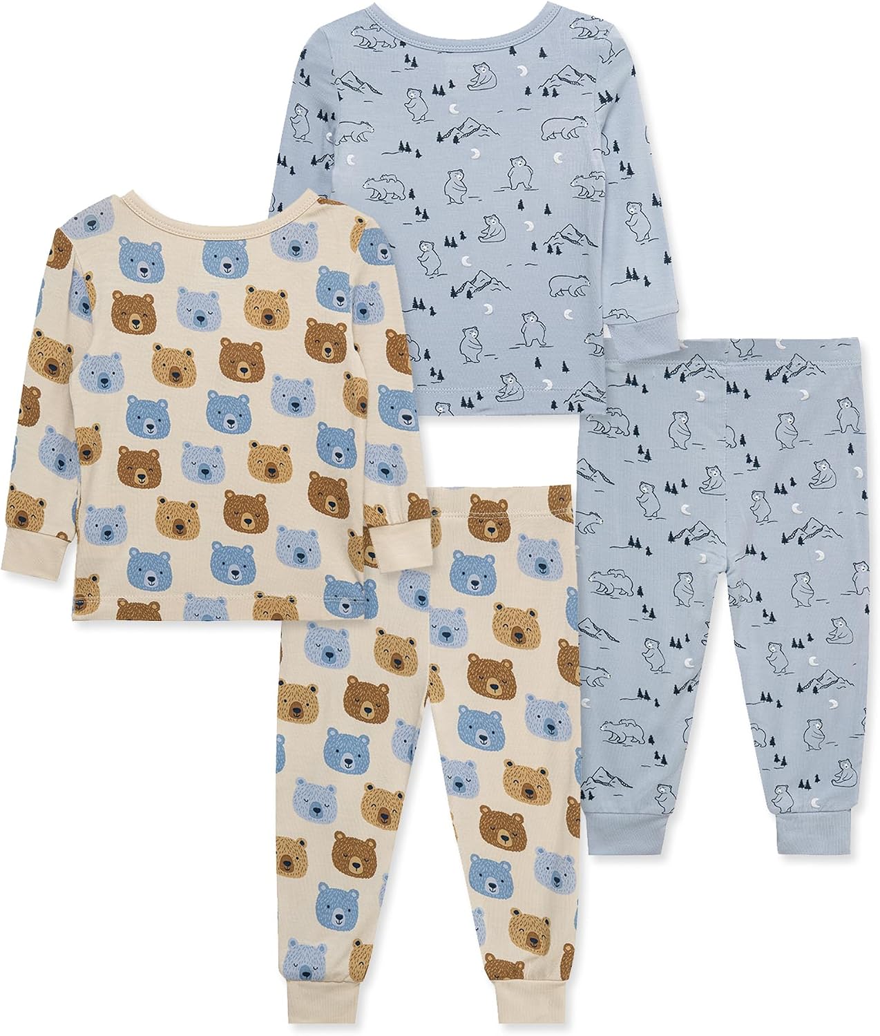 Little Me Clothes for Baby Boys' 2-Pack Bamboo Pajama Set