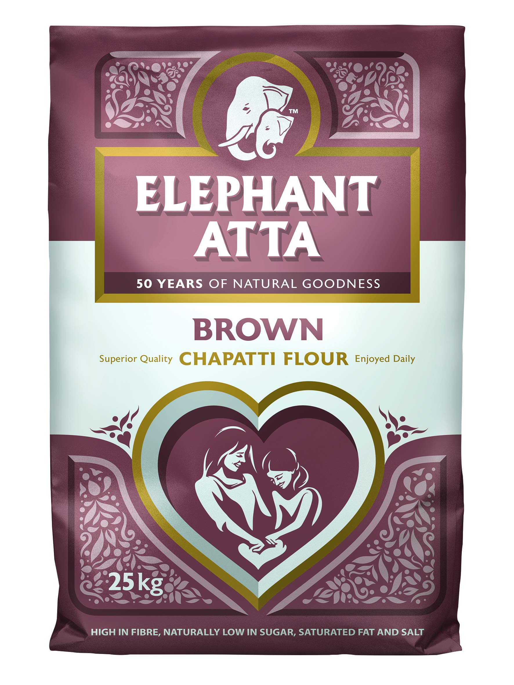 Buy Elephant Atta Brown Chapatti Atta Flour Fibre Flour Bran Flour