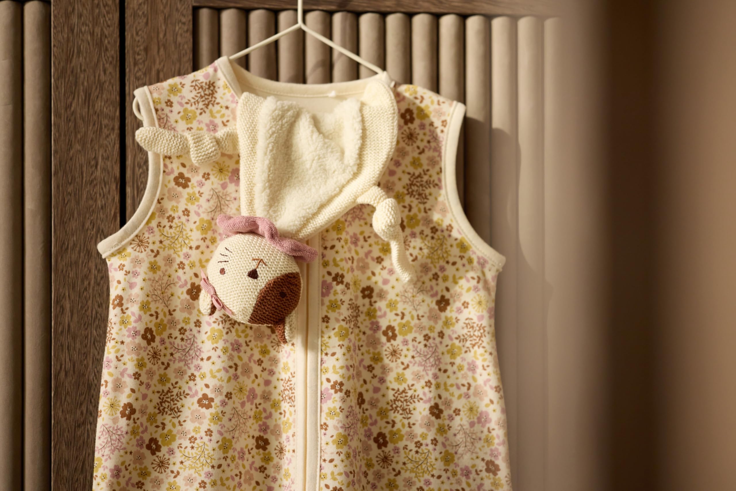 Jollein Gigoteuse bébé en jersey - Flower Fairies - 70 cm - 100% coton - 0,5 TOG - gigoteuse d’été - certifiée OEKO-TEX