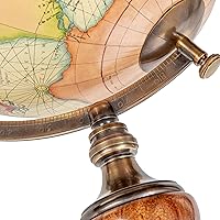 Vista 4 de Mercator Classic Stand Globe by Authentic Models - Globo del mundo para oficina en casa con soporte, globo giratorio con cartógrafos legendarios