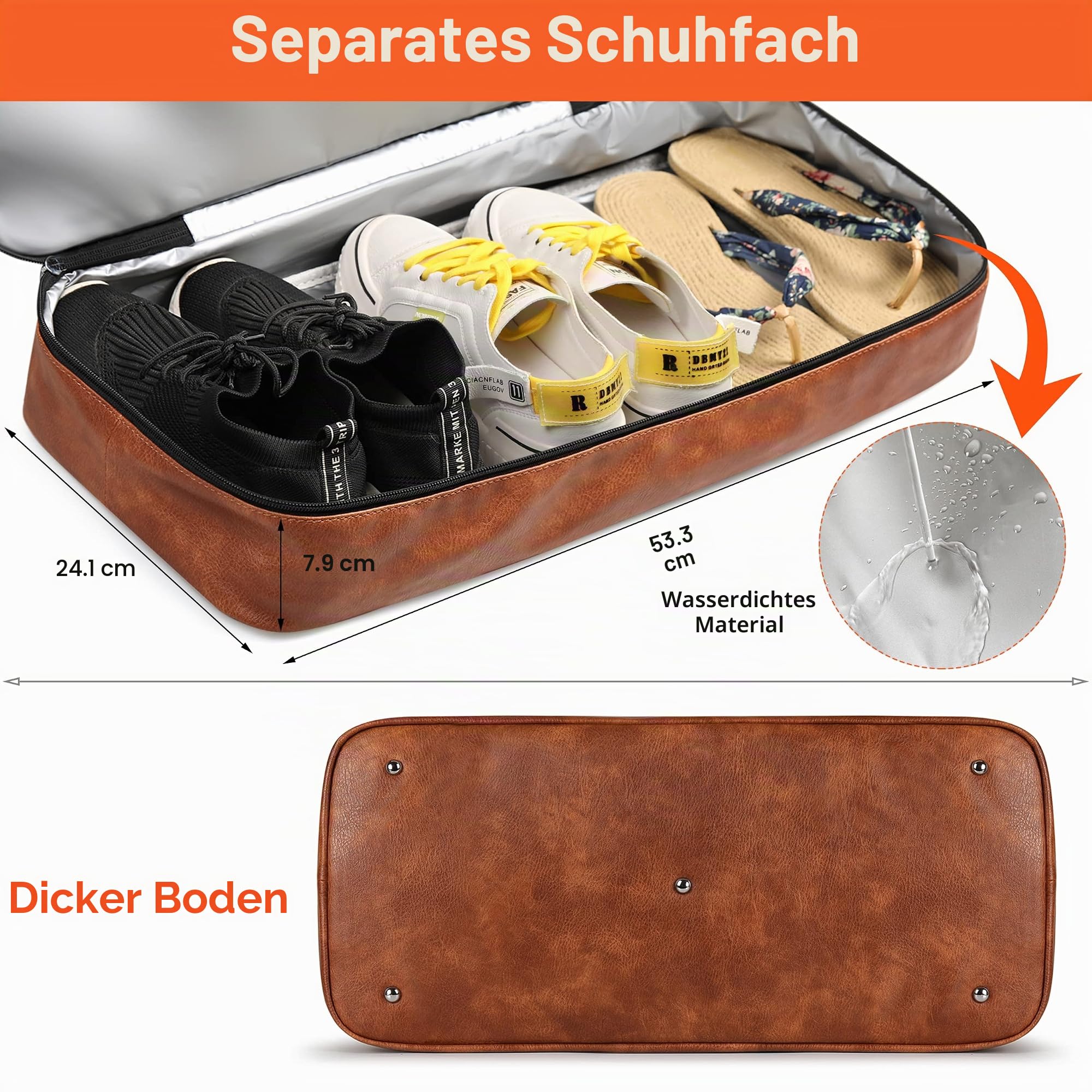 IBFUN Weekender-Taschen für Damen, 53,3 cm, Wochenend-Reisetasche, Reisetasche, Handgepäck, Übernachtungstasche, 3 Stück