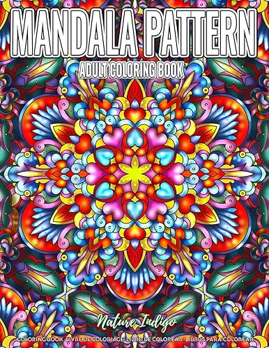 Adult Coloring Book Mandala Pattern Relaxing Coloring Pages Featuring Beautiful Pattern Mandala Coloring Book for Adult Relaxation