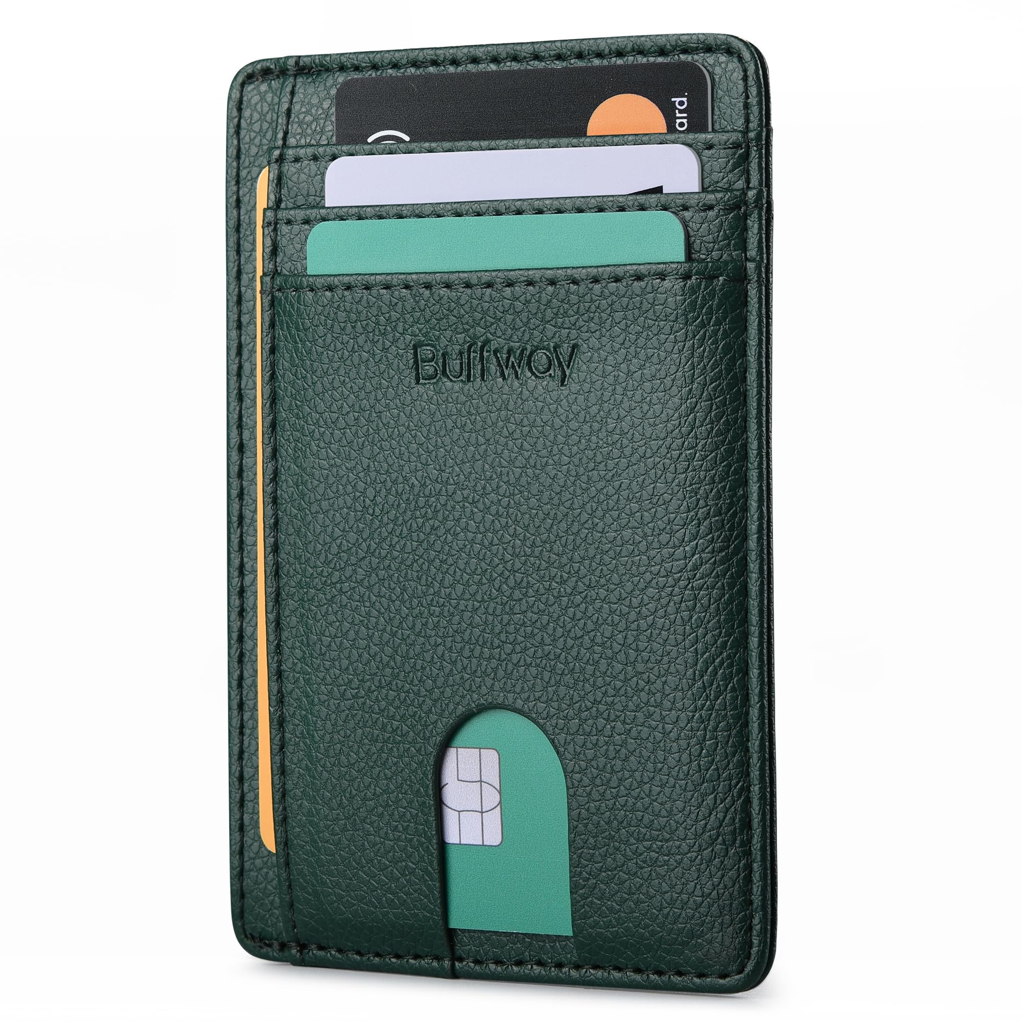 Buffway Geniune Leather Men wallet (green)