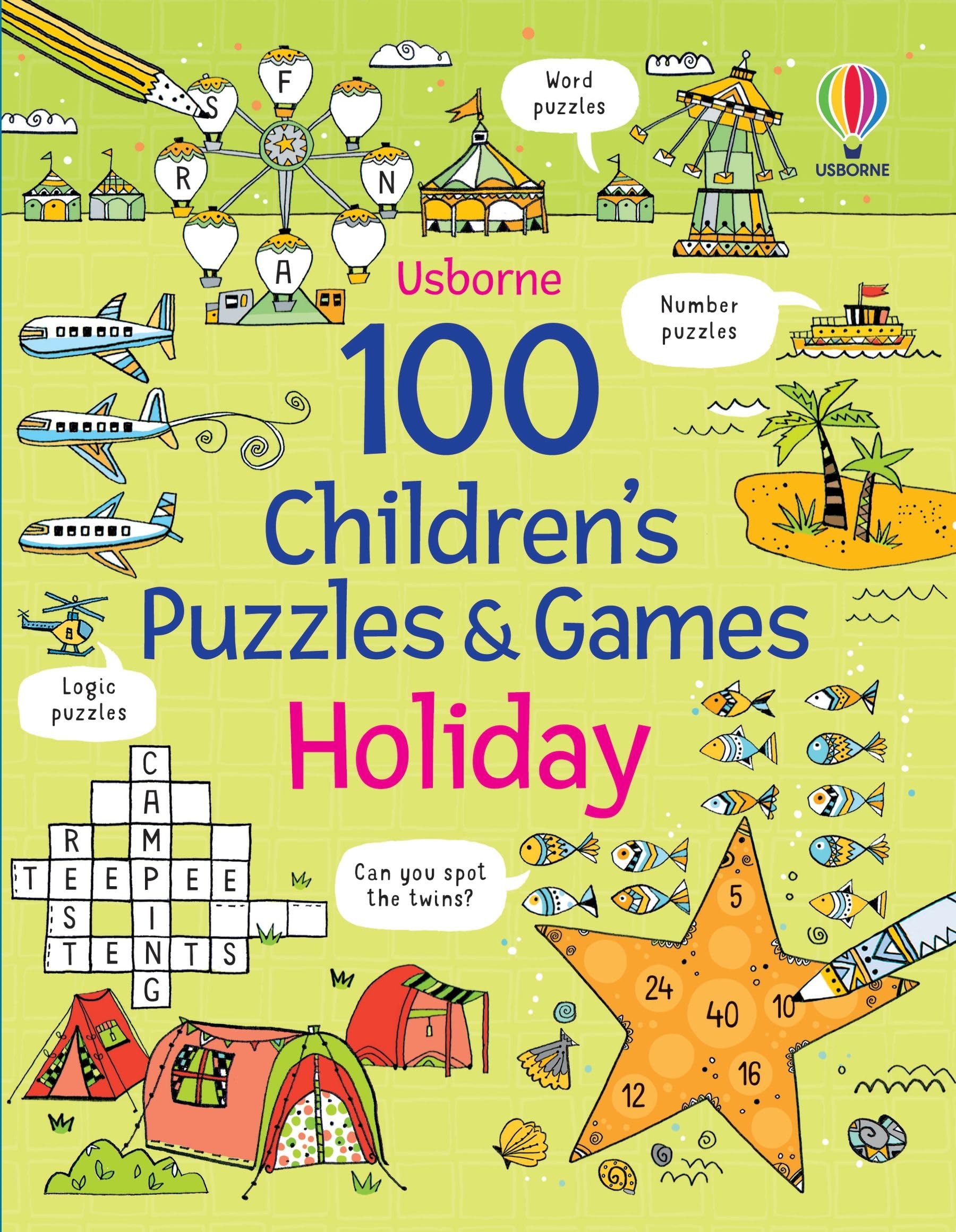 100 Children's Puzzles and Games: Holiday (Puzzles, Crosswords and Wordsearches)