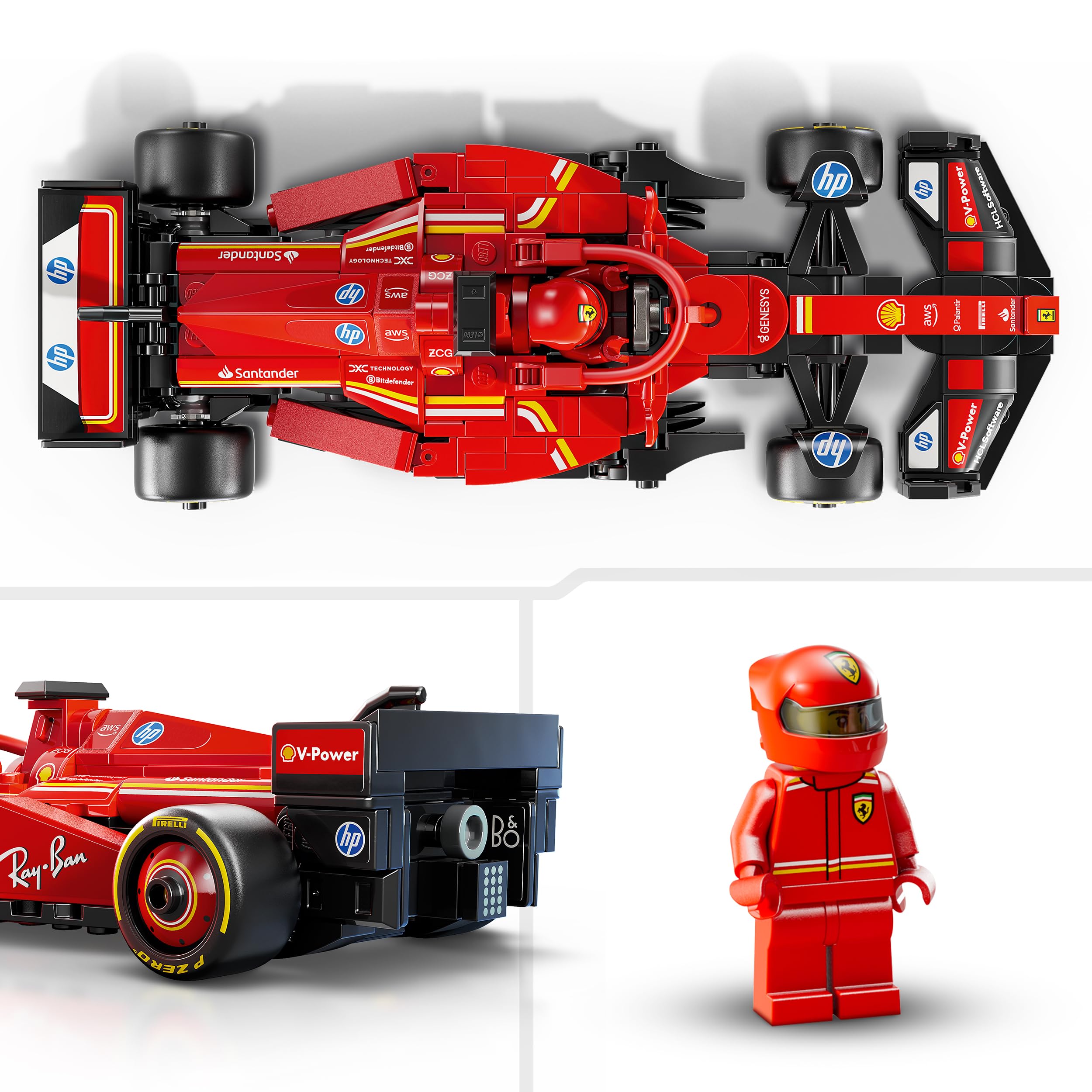 LEGO Speed Champions Ferrari SF-24 F1 Race Car Driver Set 77242 Building Blocks Toys for 10+ Gift for Boys and Girls — Amazon image 5