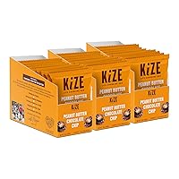 Vista 24 de KiZE Energy Bars - Barras energéticas de reemplazo de comidas con alto contenido de proteínas, a base de mantequilla de almendras, sin gluten, sin