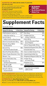 Nature Made GLP-1 Companion Health Pack, 30 Count | Nutritional Support for Weight Loss Diets, Multivitamin for Women and Men, Magnesium, Calcium, Vitamin D & B12, 30 Packets