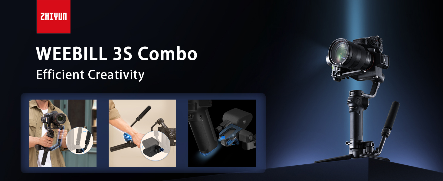 ZHIYUN Weebill 3S COMBO 3軸ジンバルスタビライザー Amazon.com : Zhiyun Weebill 3S Combo 3-Axis Gimbal Stabilizer for