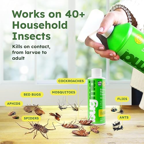 Vista 4 de BugMD Concentrado de aceite esencial para control de plagas (3.7 onzas, paquete de 2) – Spray de insectos alimentado por plantas mata rápidamente