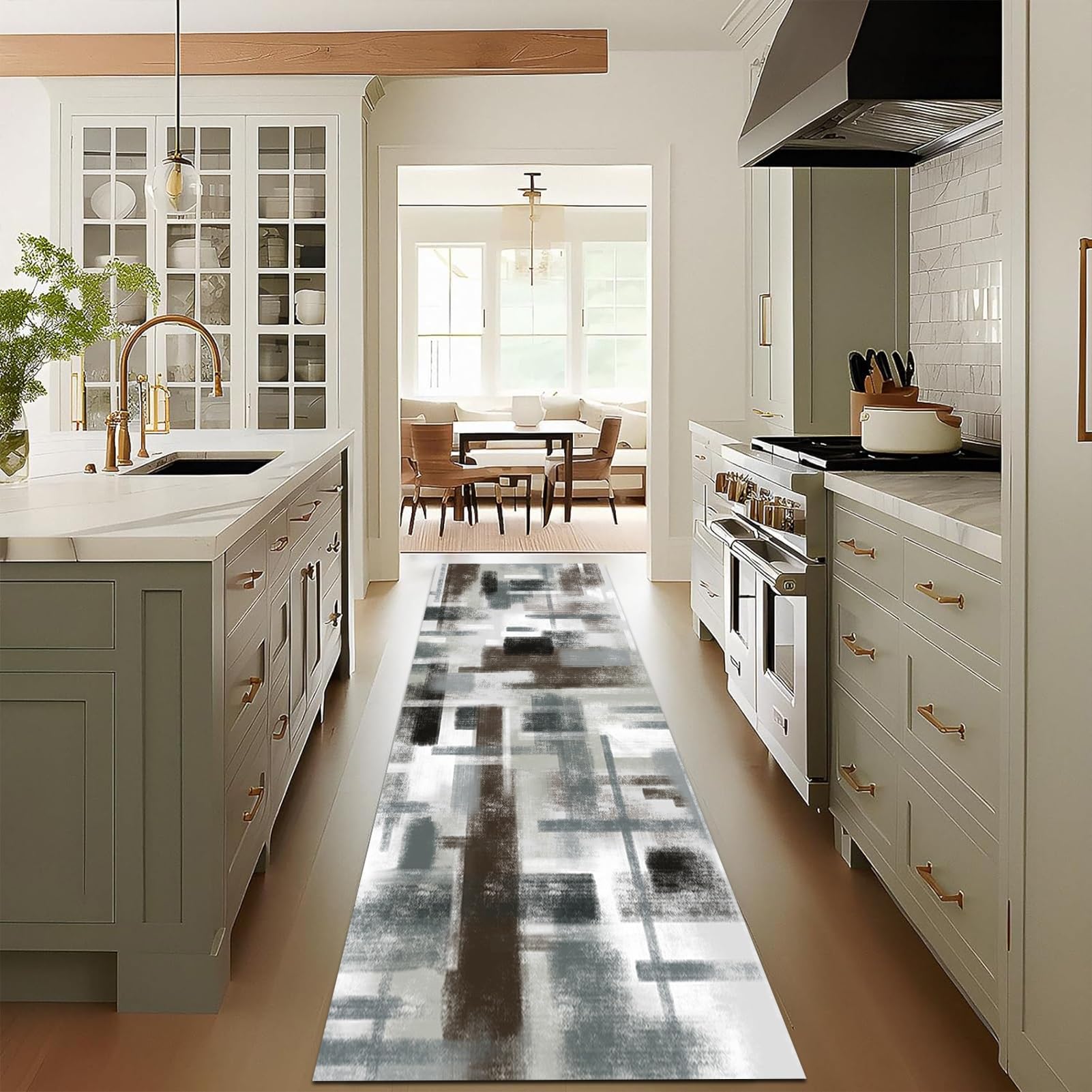 Tappeto Passatoia Moderno Passatoie Per Corridoio Ingresso Scale Corridoio Corridoio Cucina Tappeti, Larghezza 60 cm 70 cm 80 cm 100 cm 120 cm Tappeti Lunghi - Lunghezza Personalizzata ( Size : 80×500