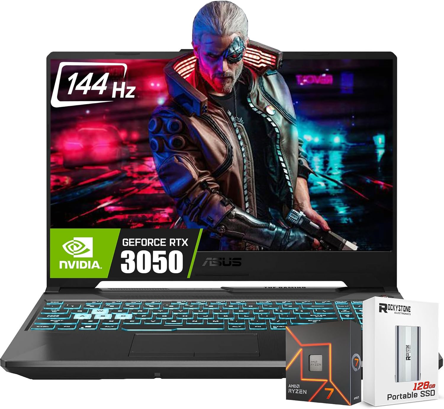 ASUS 2025 TUF A15 15.6” FHD 144Hz Gaming Laptop, 8-Core AMD Ryzen 7-7435HS, Nvidia Geforce RTX 3050 Graphics, 16GB DDR5 RAM, 1TB SSD, Backlit KB, Wi-Fi 6, Win11 Home, W/Portable SSD ASUS 2025 TUF A15 15.6” FHD 144Hz Gaming Laptop, 8-Core AMD Ryzen 7-7435HS, Nvidia Geforce RTX 3050 Graphics, 16GB DDR5 RAM, 1TB SSD, Backlit KB, Wi-Fi 6, Win11 Home, W/Portable SSD