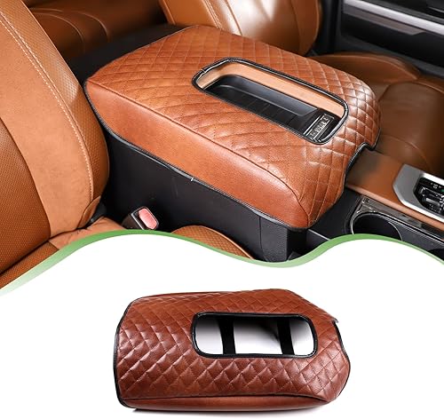 LLKUANG Funda para reposabrazos de consola central de automóvil para Toyota Tundra 2007-2021, impermeable, de cuero, para reposabrazos de asiento