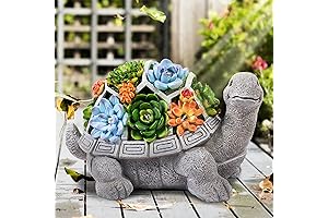 LESES Solar Led Turtle Figurine Outdoor Decor Clearance