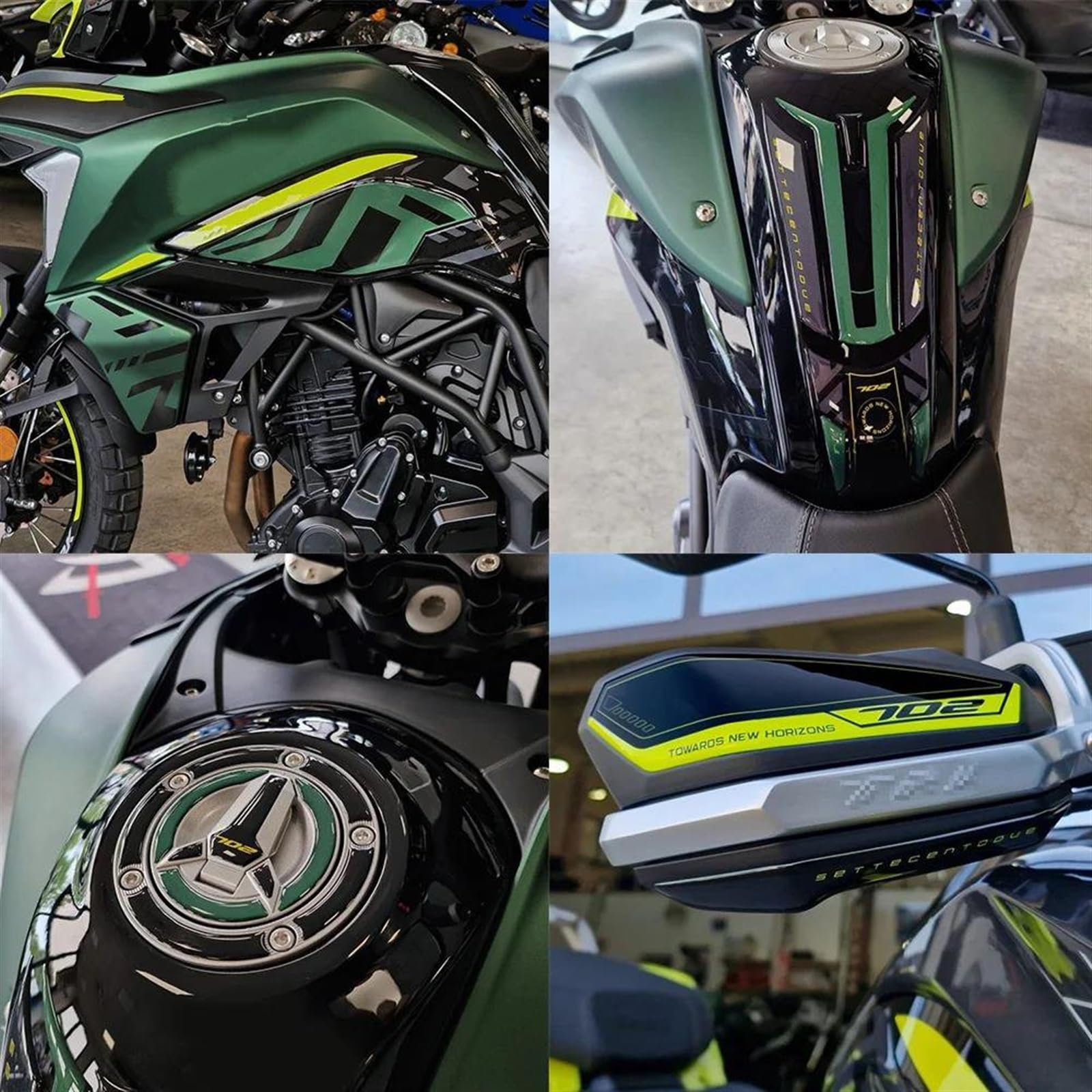 NVBHOF Paraserbatoio Moto Accessori Moto 3D Gel Adesivo in Resina Epossidica Kit Pad Serbatoio per Benelli per TRK 702X 2023 Protezione per Serbatoio Moto (Size : Handguard -C)
