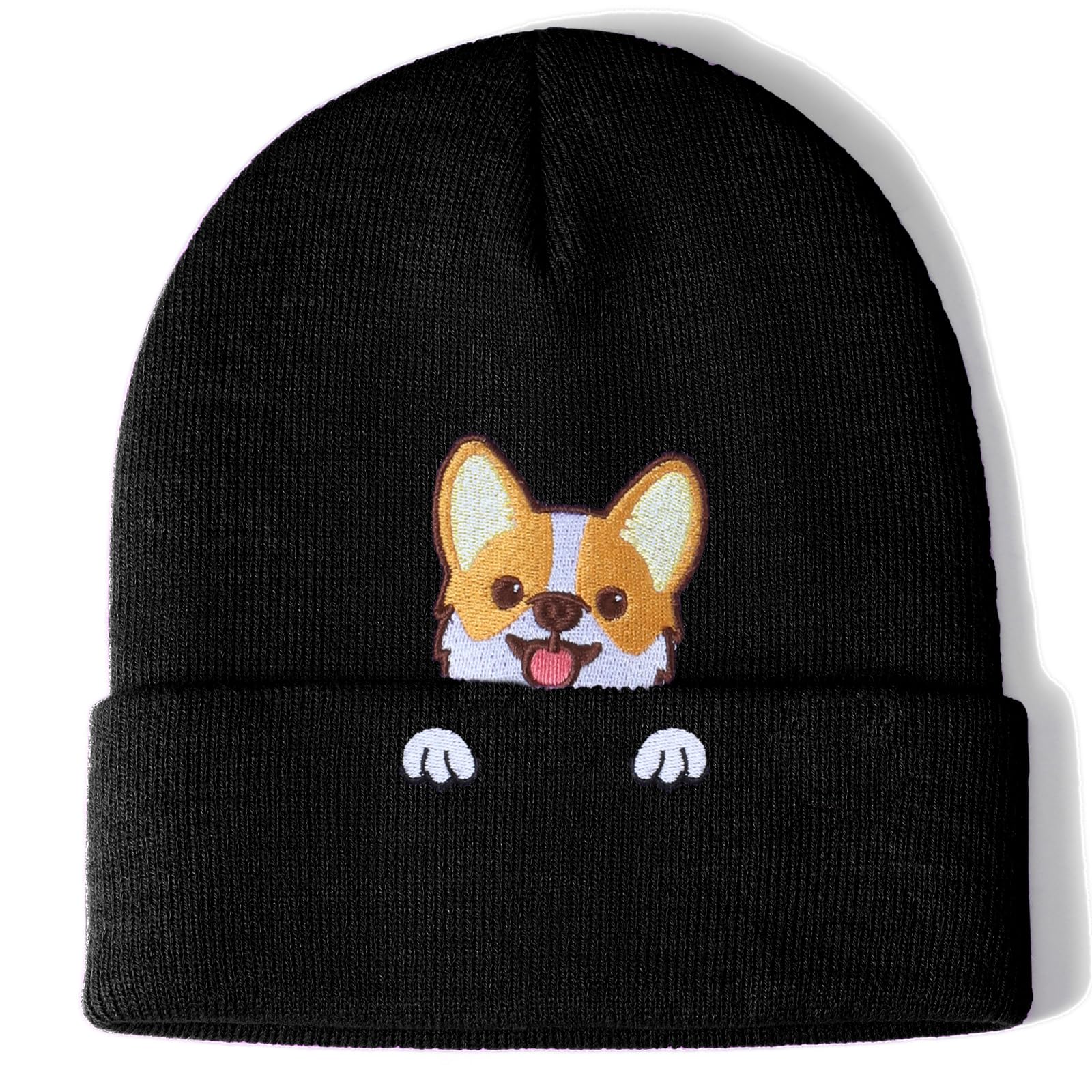 RajputanaCorgi Dog Hat Beanie for Corgi Lovers Corgi Dog Mother Dad Cute Stuff Decor Women Men