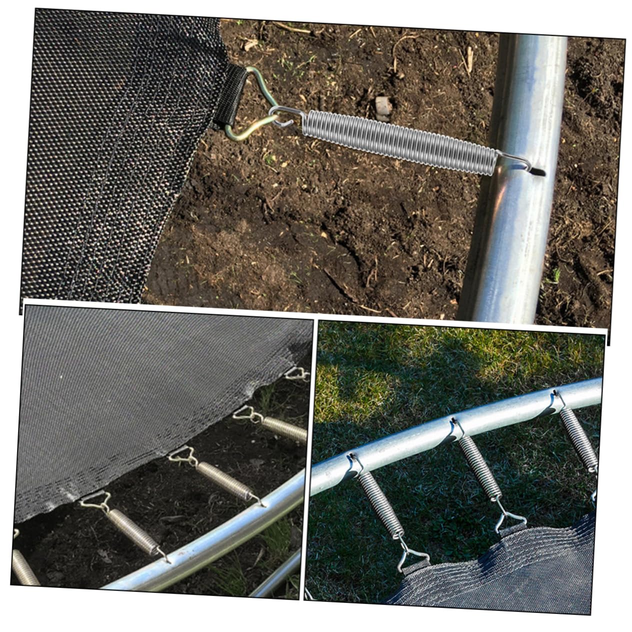 Trampolinfedern Verzinkt Aus Stahl Für Universaleinsatz Ersatz Für Zugfedern Zum Trampolin Hardwarezubehör Robust Und Rostfrei Für Reparatur Und Ersatz
