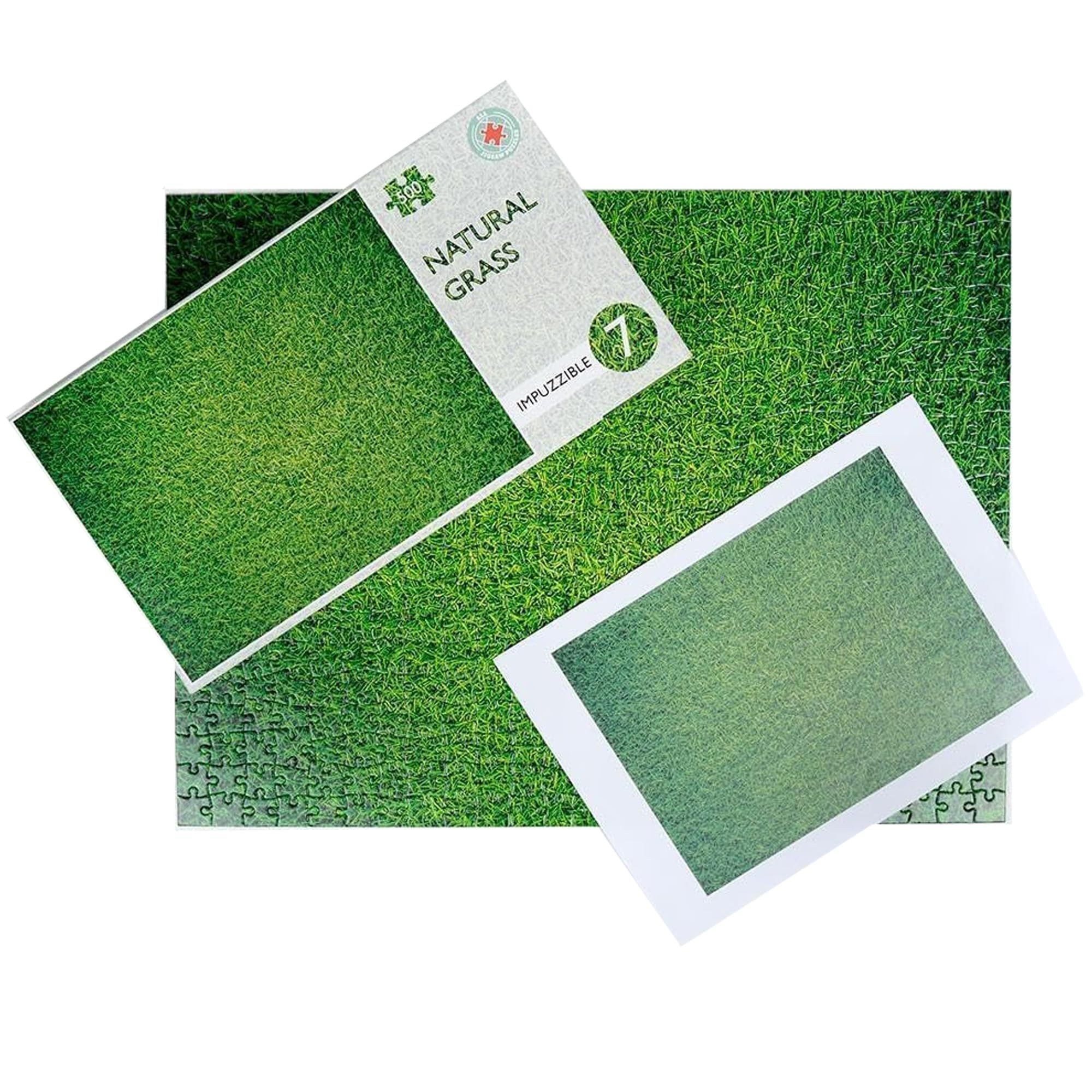 500 Piece Jigsaw Puzzle - Impossible Impuzzible - 50cm x 38cm - Hardest Jigsaw Puzzle For Adults And Teens, Funny Gift, Challenging Puzzle (Natural Grass)