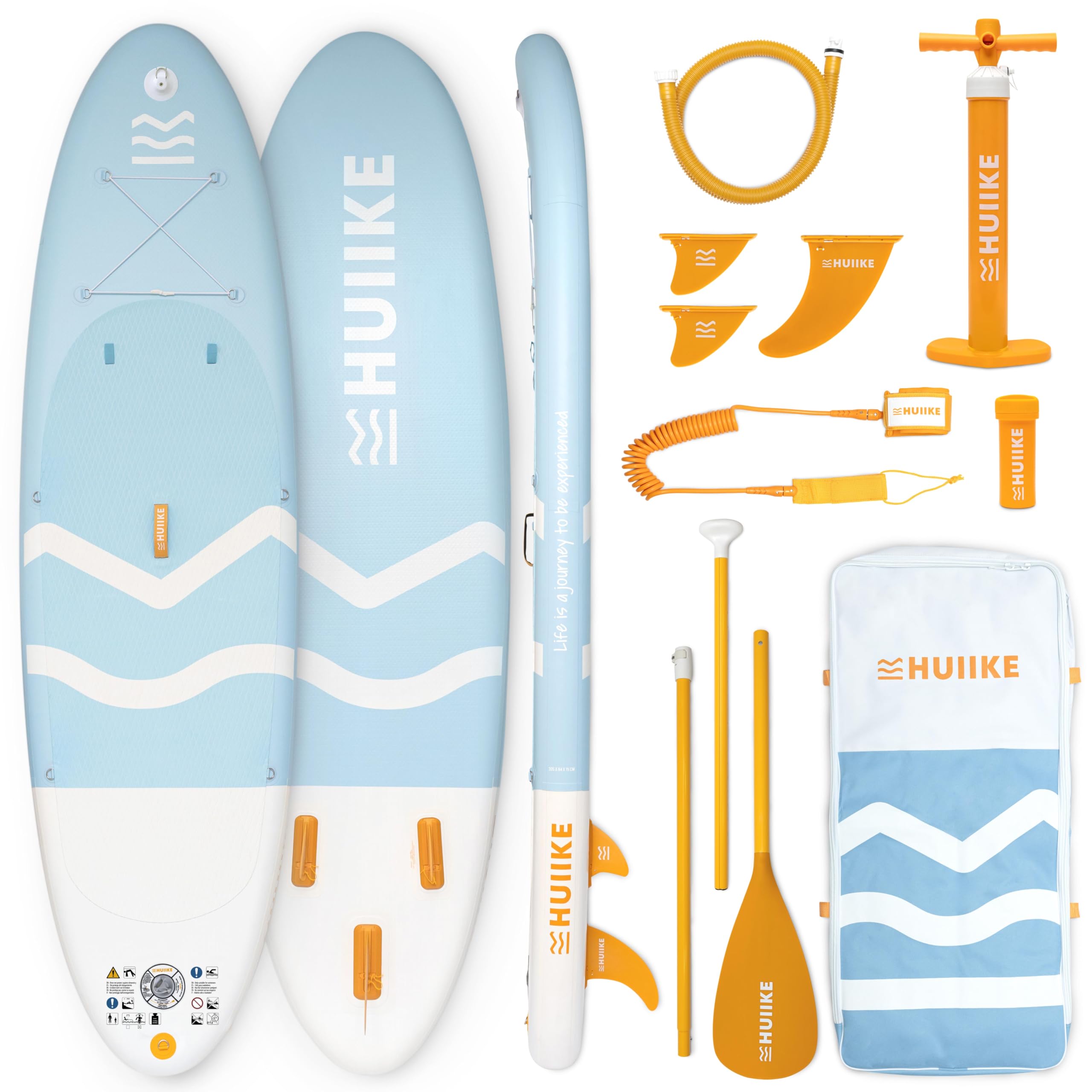 Tavola Sup Gonfiabile Adulti con Accessori Premium - HUIIKE | Stand Up Paddle Board Gonfiabile con Grande Stabilità | Tavola da Sup | Tavole Gonfiabili 2 Posti