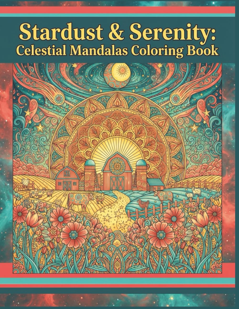 Stardust & Serenity: Detailed Celestial Mandalas Coloring Book for Adults: Over 140 Detailed Galaxy, Moon, and Starry Mandala Scenes with Fairies, ... Relaxation, Mindfulness, and Stress Relief