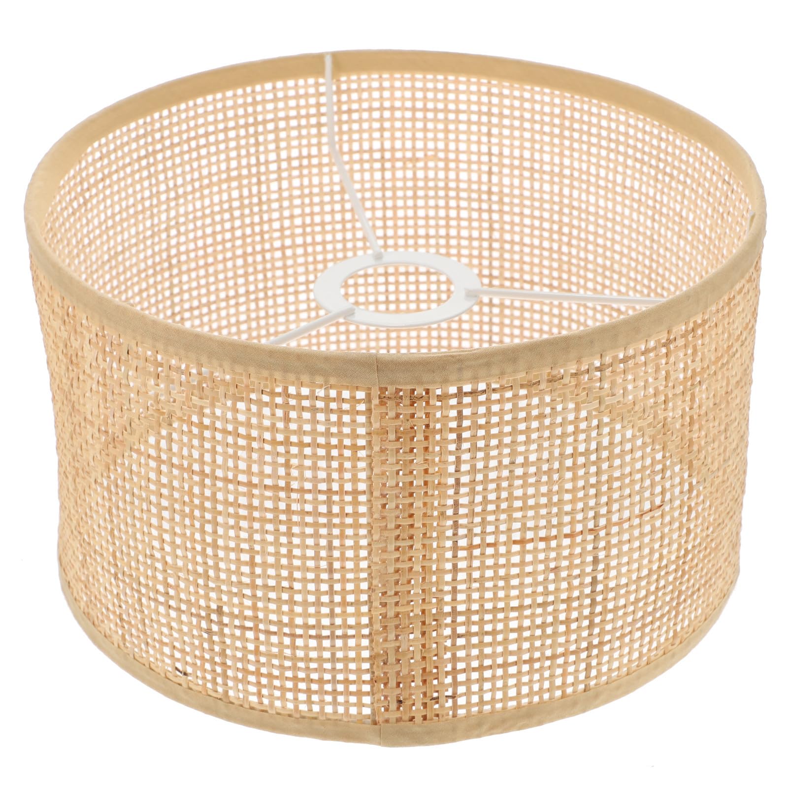 Paralume in Rattan Intrecciato E27 Decorativo per Soffitto Casa