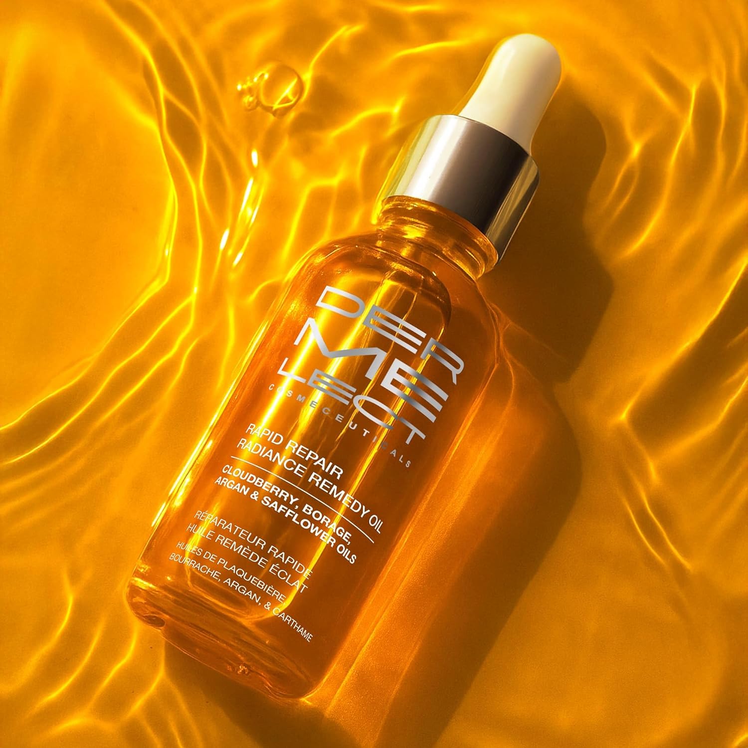 Dermelect Rapid Repair Radiance Remedy Oil – Squalane & Cloudberry Face Oil for Glowing Skin, Softening Fine Lines, Barrier Support, Vegan, Lightweight, Fragrance Free, All Skin Types - 1.0 fl oz - Image 8