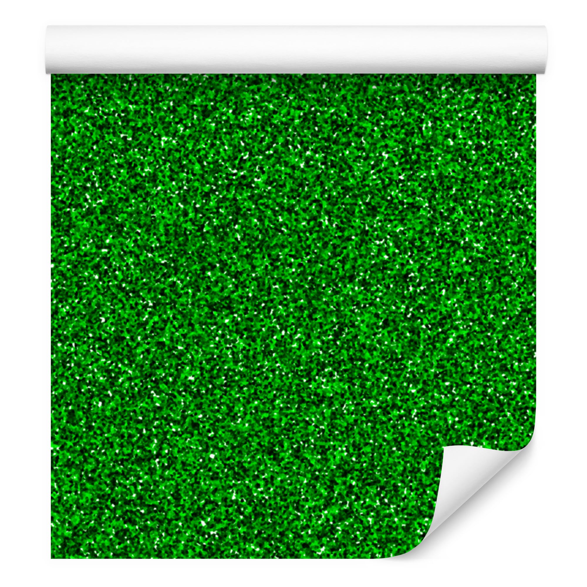 Vliestapete Glitzer – Grün und Flaschengrün 50 x 1000 cm