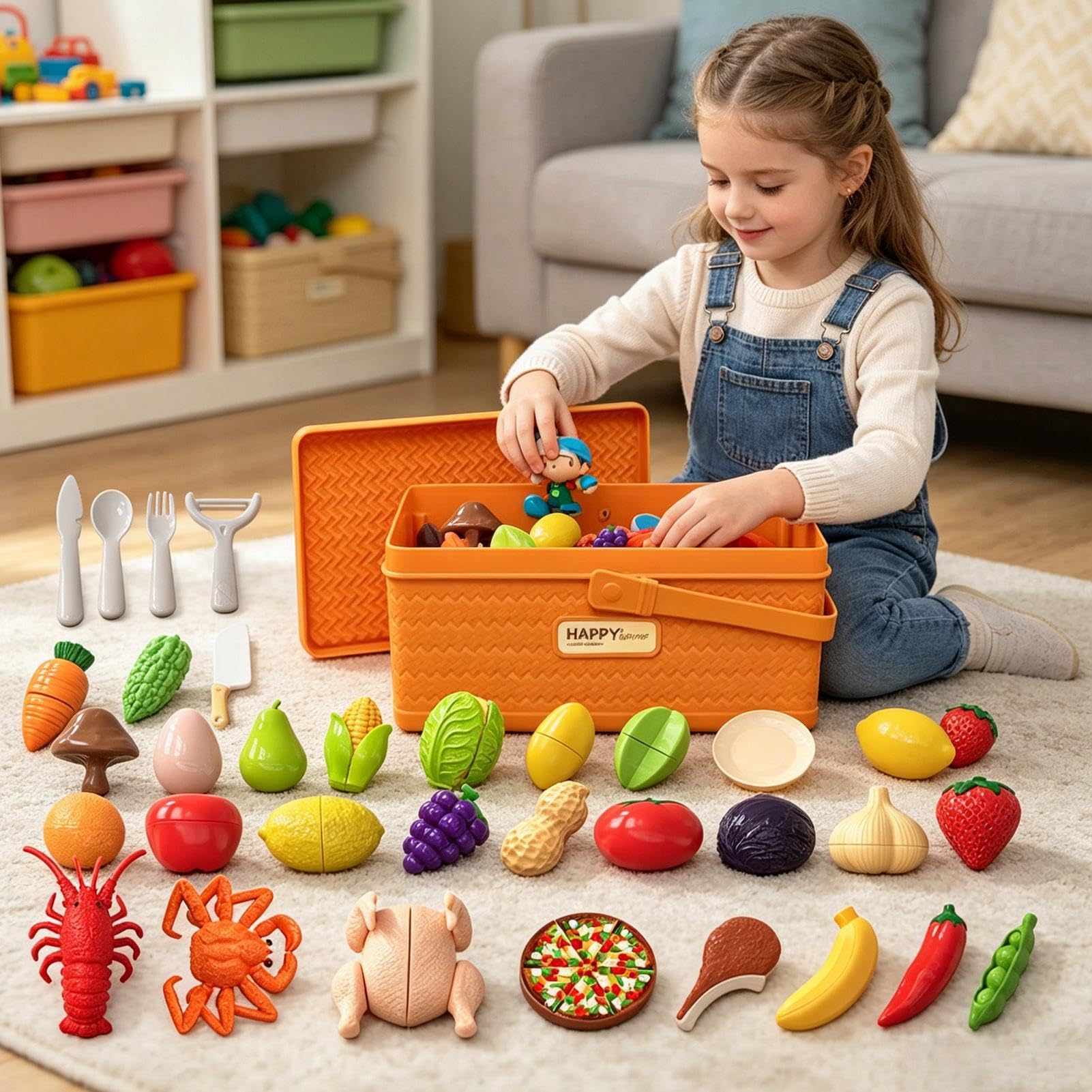 Cocina Alimentaria Infantil - Promueve Coordinación Mano Educativo | Set De Corte De Alimentos Para | Niños Niñas 3 a 7 Años Materna Casa Viaje