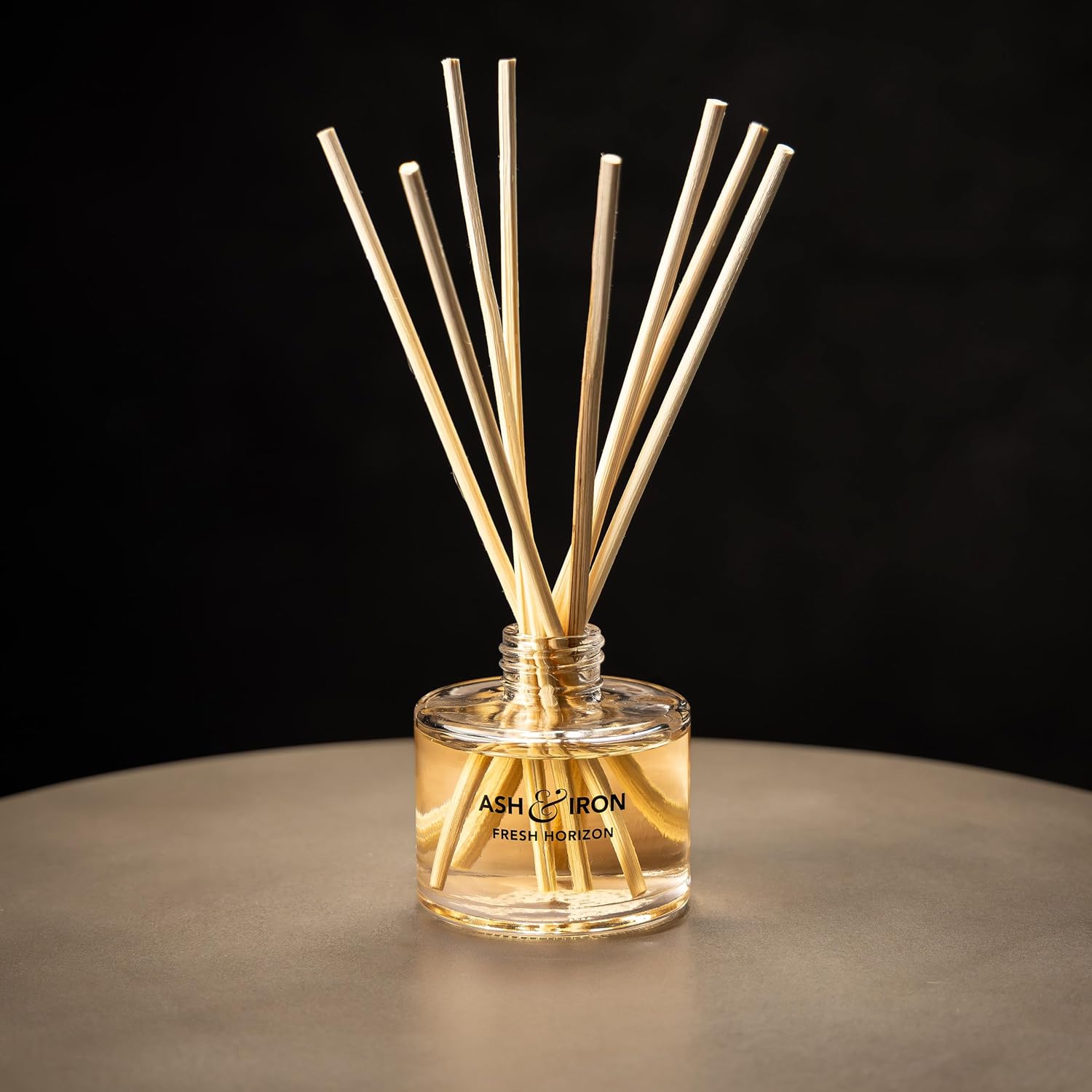 Luxury Reed Diffuser for Home & Bathroom – Ash & Iron Fresh Horizon, Crisp Alpine Air & Cactus Blossom, 125 mL, 3–5 Month Duration