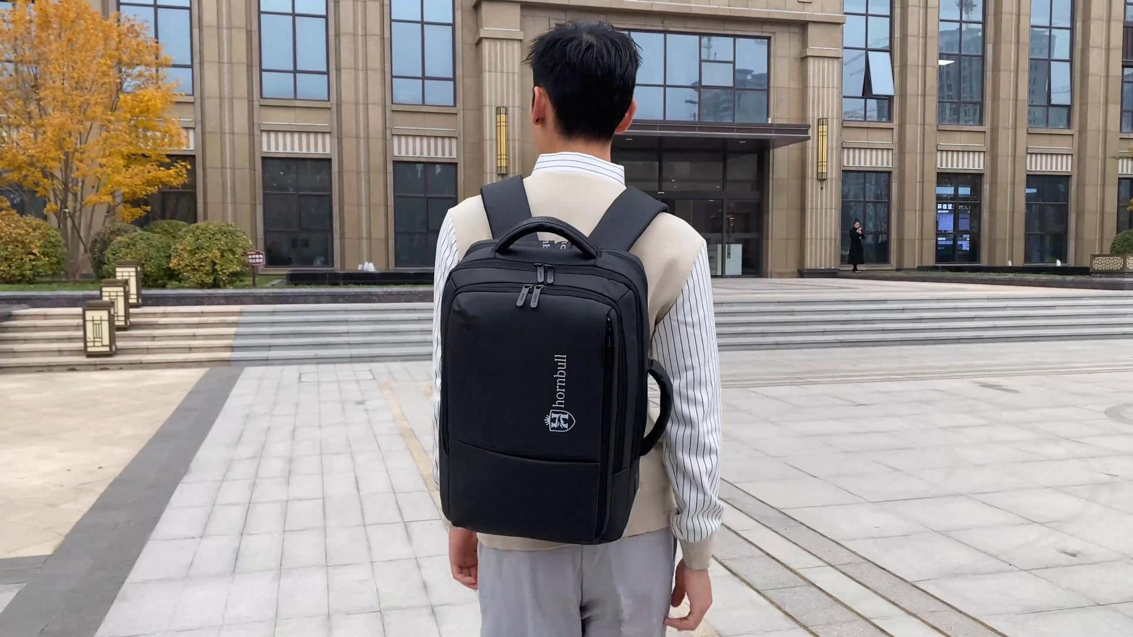 Buy HORNBULL Zurich Black Backpack 42L Office Travel 17 Inch 5