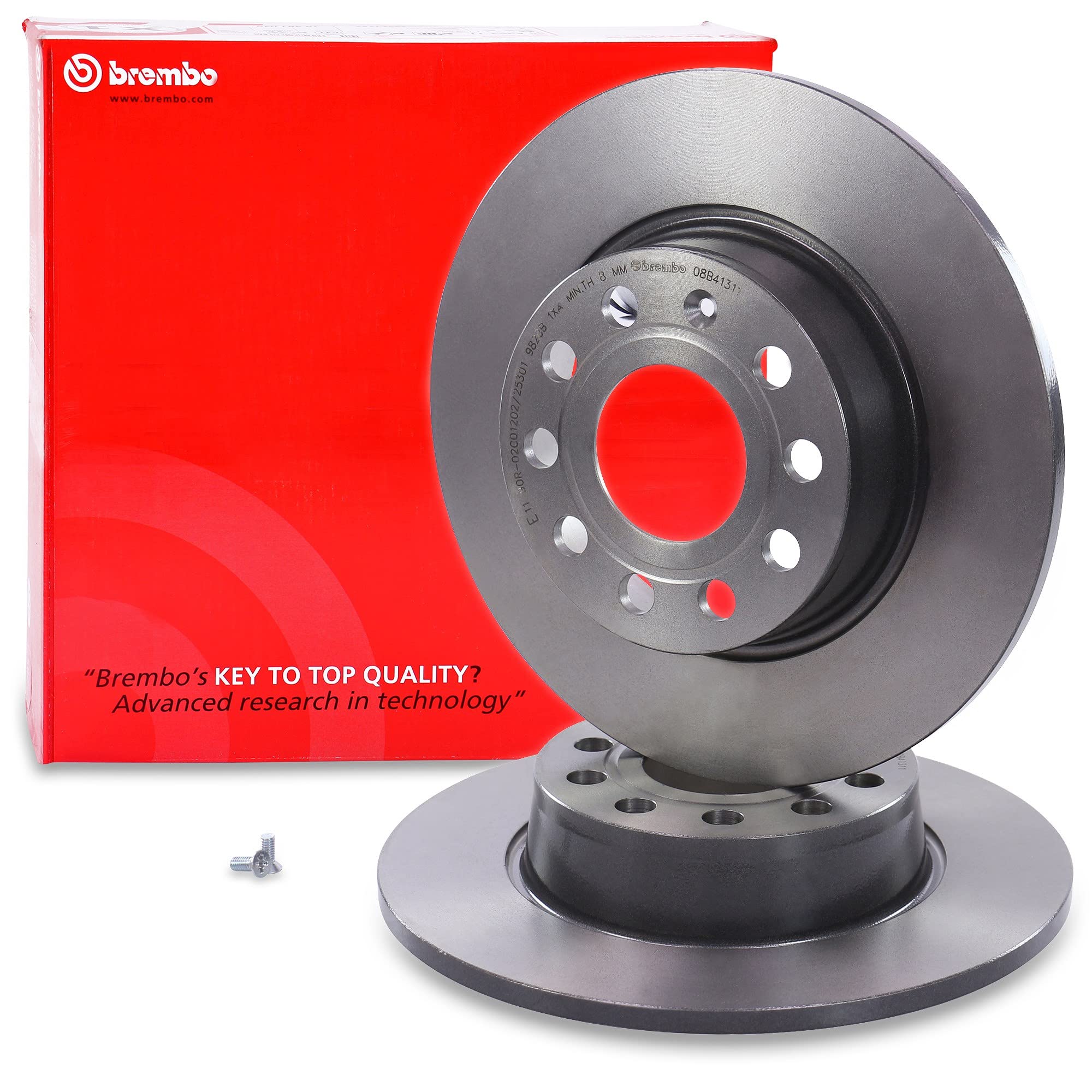 BREMBO Set di freni Coated Disc Line incl. dischi freno anteriori Ø 312 mm ventilati + posteriori Ø 272 mm pieni + pastiglie freno anteriori e posteriori + contatto di usura