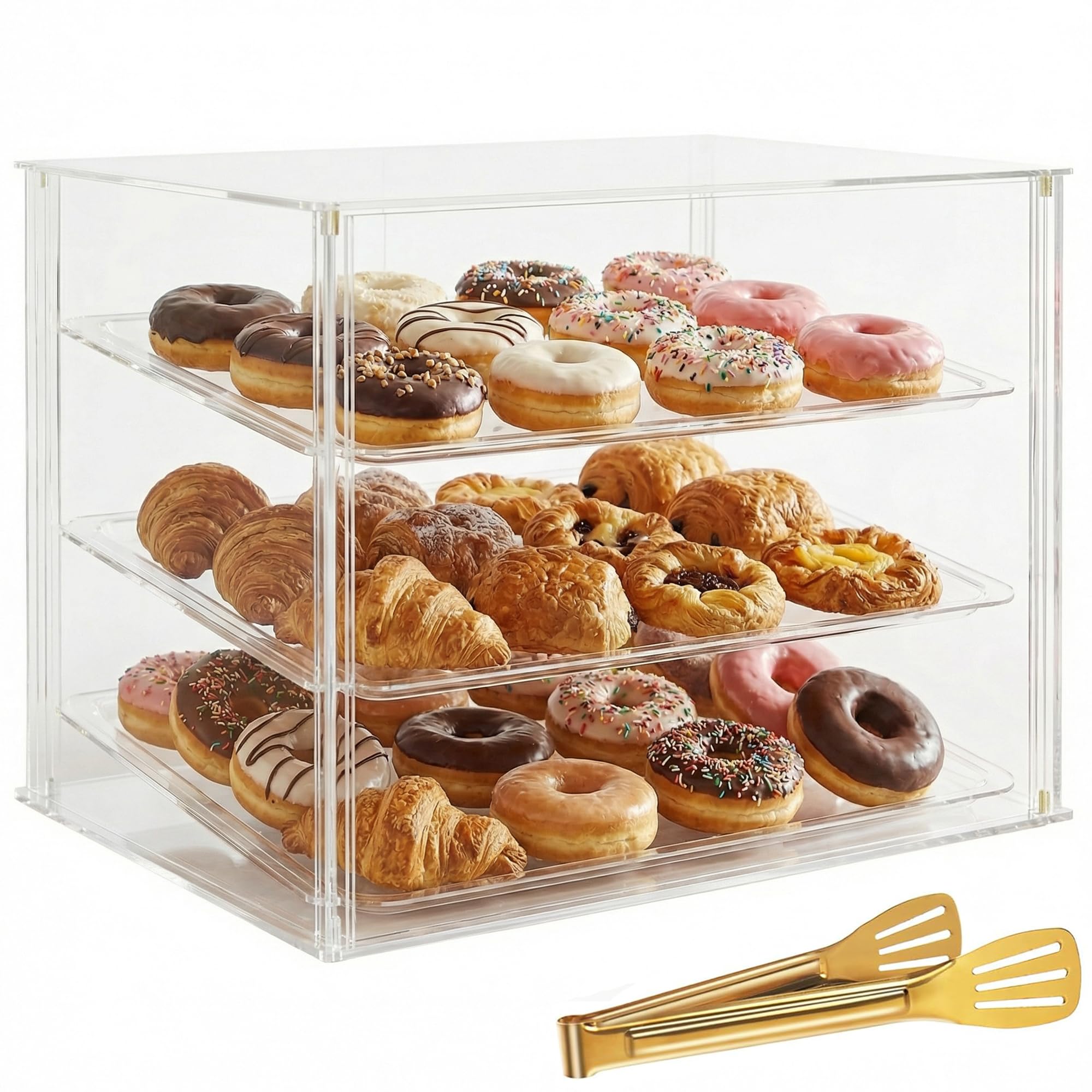 Pergamy Excellence glazen vitrine met magnetische achtergrond, voor