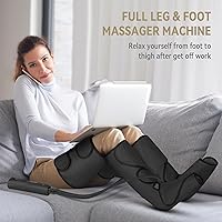 Vista 2 de FIT KING Foot and Leg Massager for Circulation and Relaxation with Hand-held Controller 3 Modes 3 Intensities Helpful for Vericose Veins, Cramps