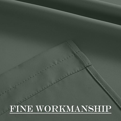 Miniatura 6 de NICETOWN - Cortinas rústicas para puerta de entrada, para privacidad, aislamiento térmico, para puerta de patio, puerta de vidrio, puerta delantera,