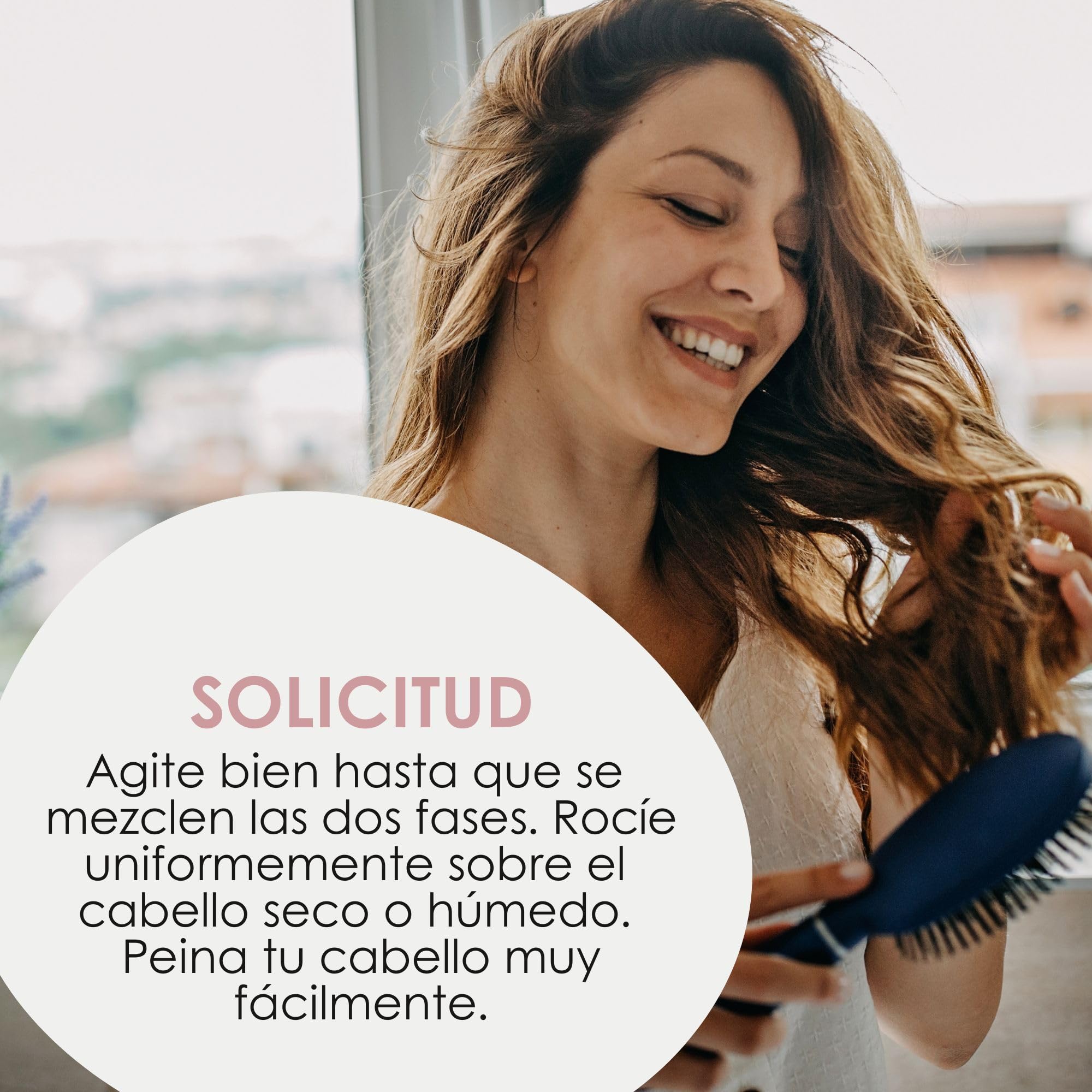 Jean & Len Spray desenredante bifásico Leave-In, apto para todo tipo de cabello, desenreda el cabello y mejora el peinado, aroma fresco, Detangling, sin siliconas ni parabenos, vegano, 100 ml