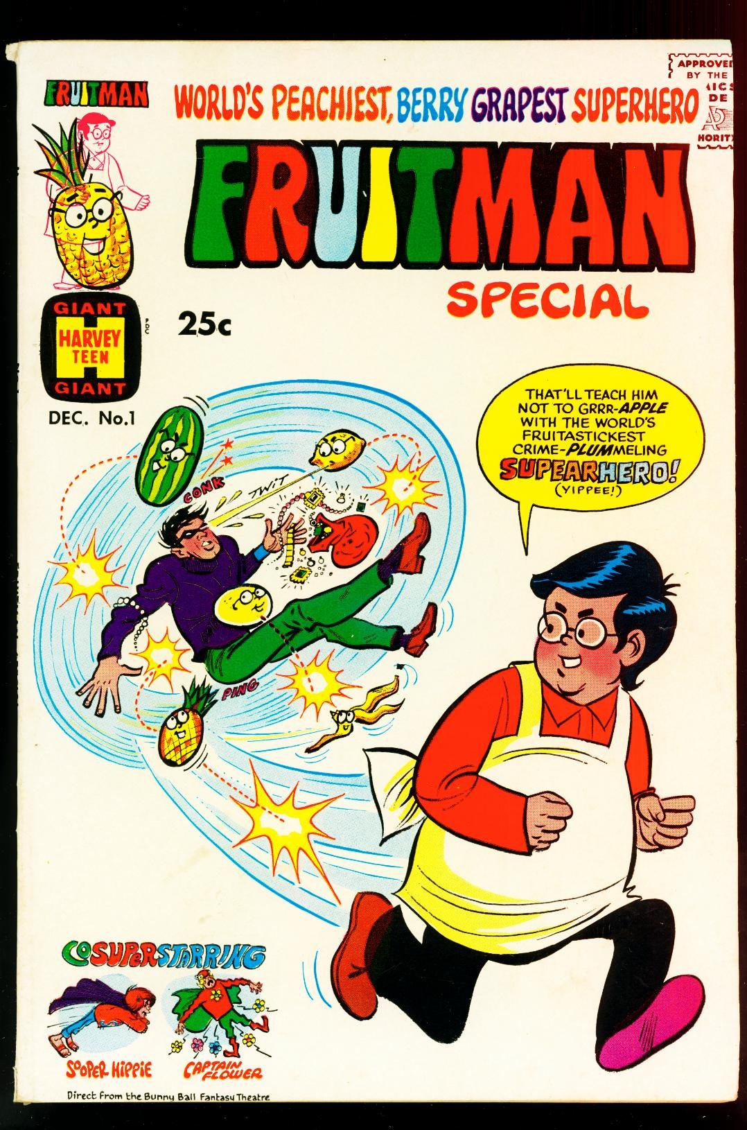 Fruitman Special #1 1969- Harvey Giant- Sooper Hippy- VG+