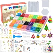 Vytung Water Fuse Beads Set,28 Colors 4000 PCS Water Spray Beads Set,389 Patterns,DIY Water Sticky Beads for Kids Beginners Activity Pack