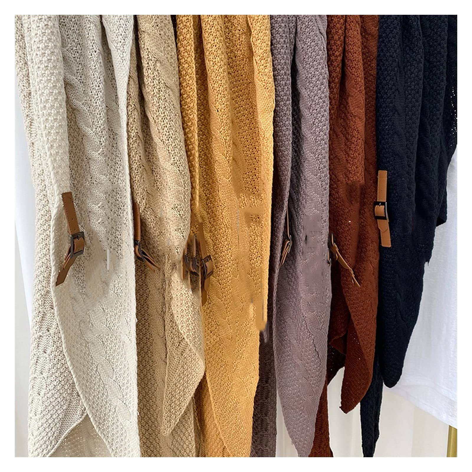 Bufandas para Mujer Las Mujeres Bufanda de la Cachemira Hijab Wrap sólido Chales Femme Diadema Hijabs Suave Poncho Capes Bufandas de Cachemira Bufanda de Invierno Premium (Color : 4)