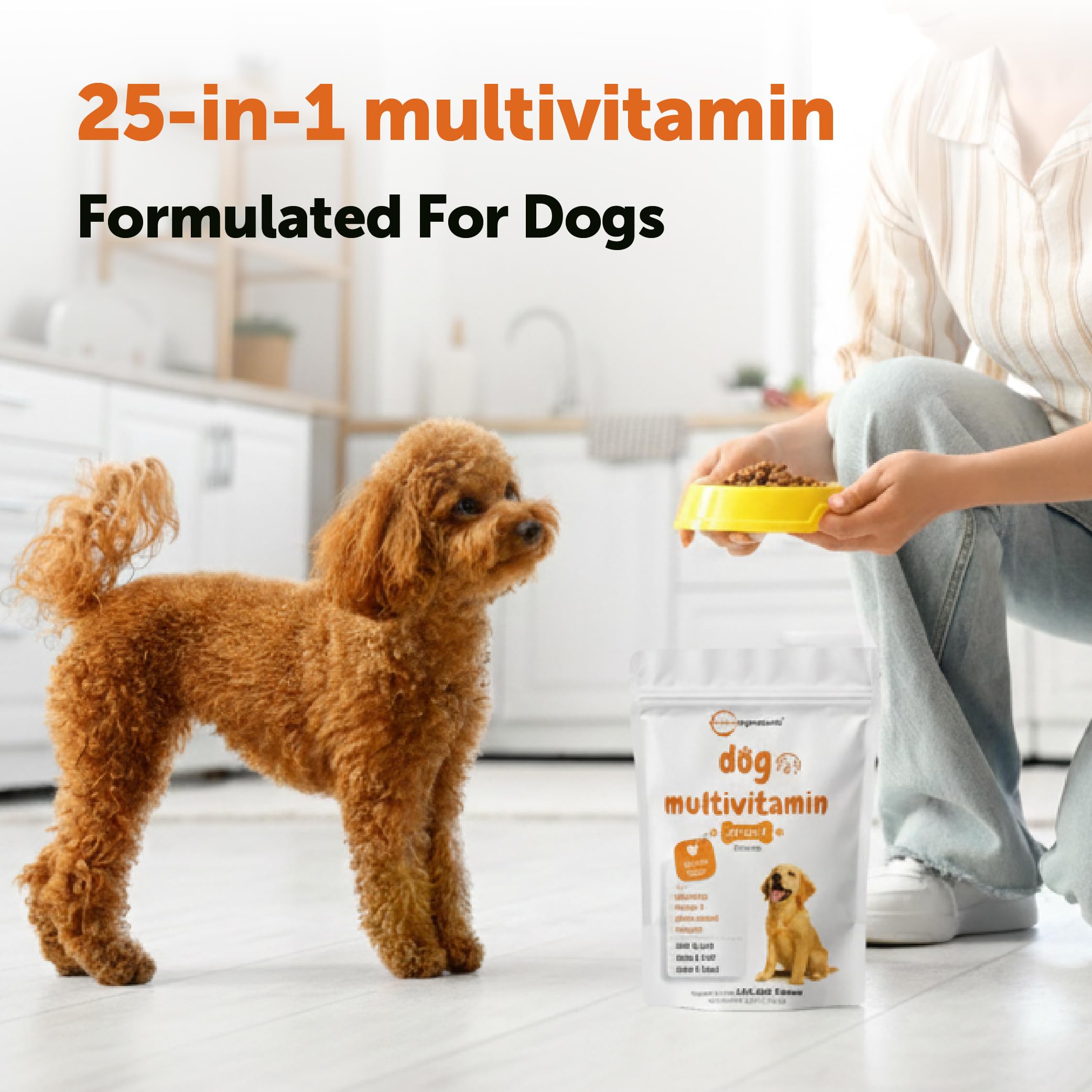 Micro Ingredients 25-in-1 Dog Multivitamin, 240 Soft Chews | Daily Essential Dog Vitamins and Supplements for Immune, Skin, Coat, Joints & Digestion Health* | Non-GMO, Chicken-Flavored — Amazon image 4