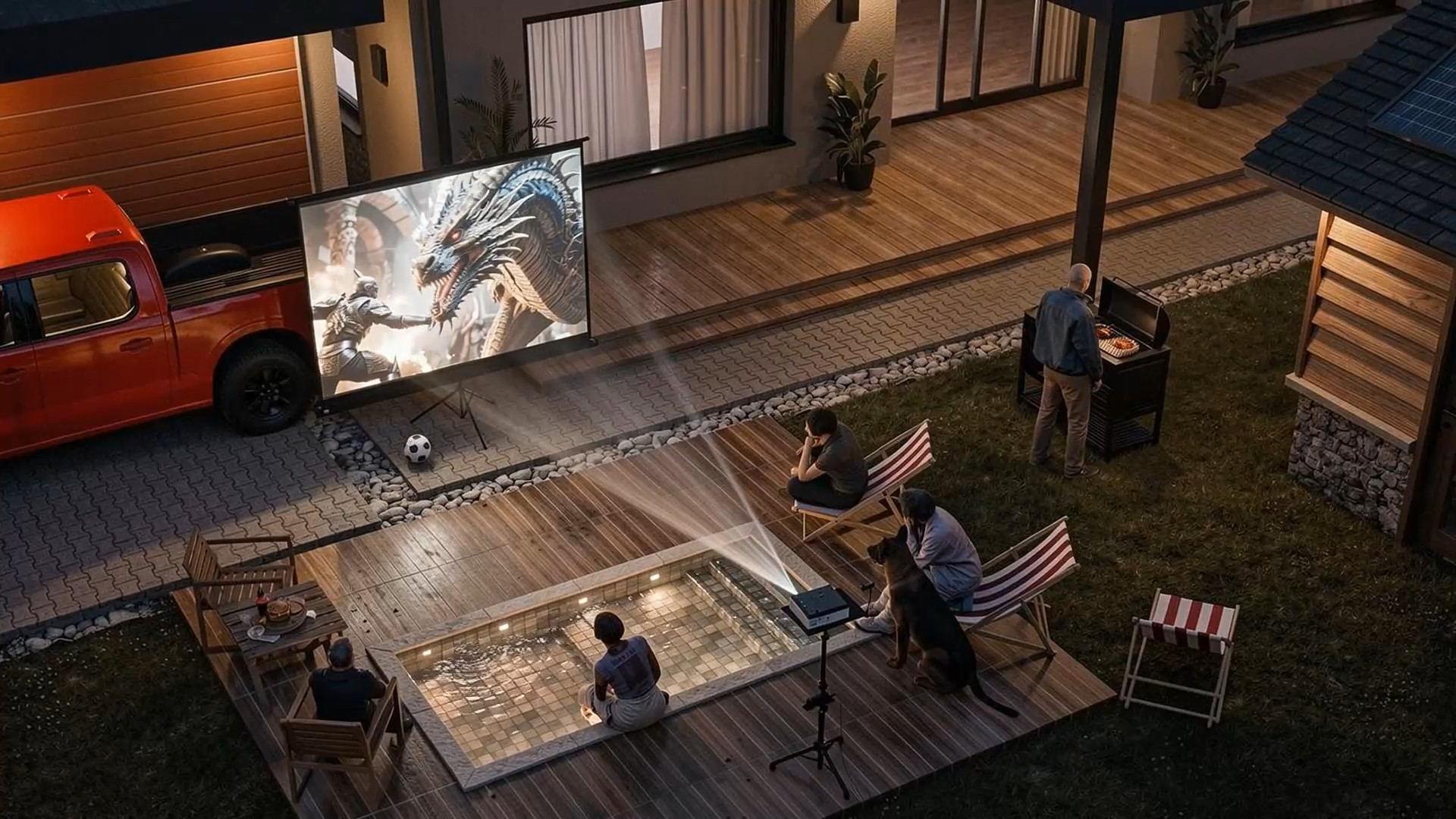 Amazon.com: PropVue Projector Screen with Stand 84