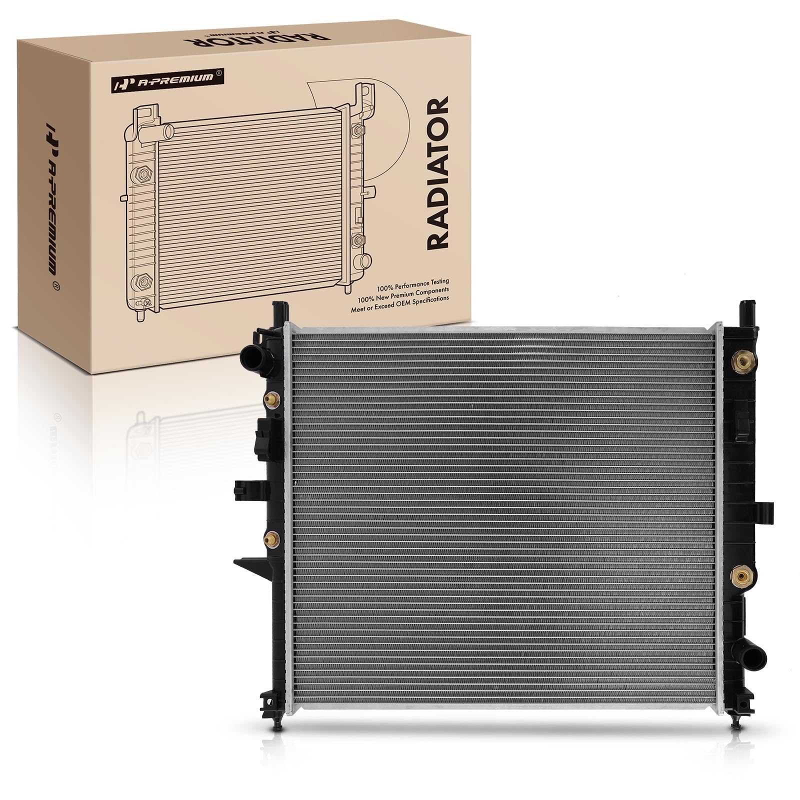 Photo 1 of A-Premium Engine Coolant Radiator with Transmission Oil Cooler Compatible with Mercedes-Benz ML350 2003-2005 ML55 AMG 2000-2003 3.7L 5.5L, Automatic Transmission, Replace# 1635000303