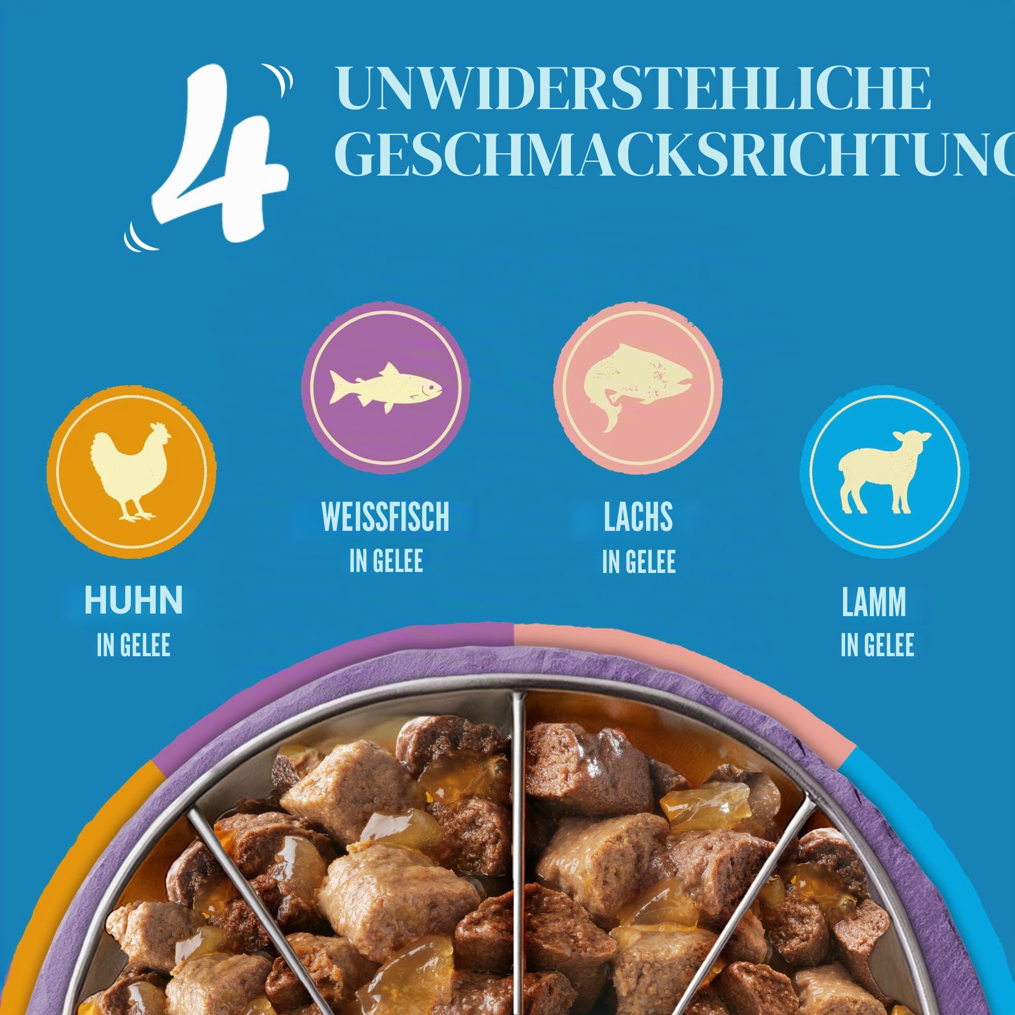 FELIX Original Gemischte Auswahl in Gelee Katzennassfutter 40x85g
