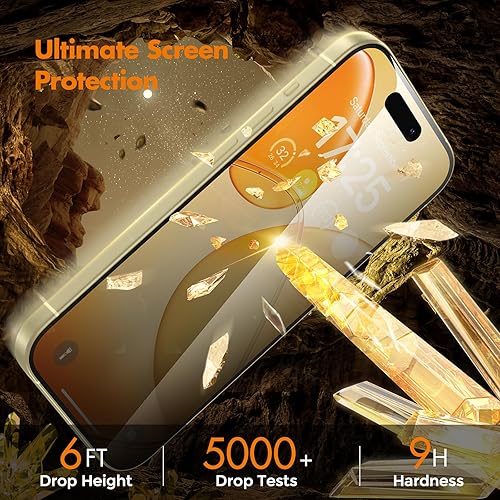 Miniatura 6 de UNBREAKcable Protector de pantalla para iPhone 13 Pro Max14 Plus 2 unidades doble defensa 99.99% transparente fácil instalación dureza 9H sin