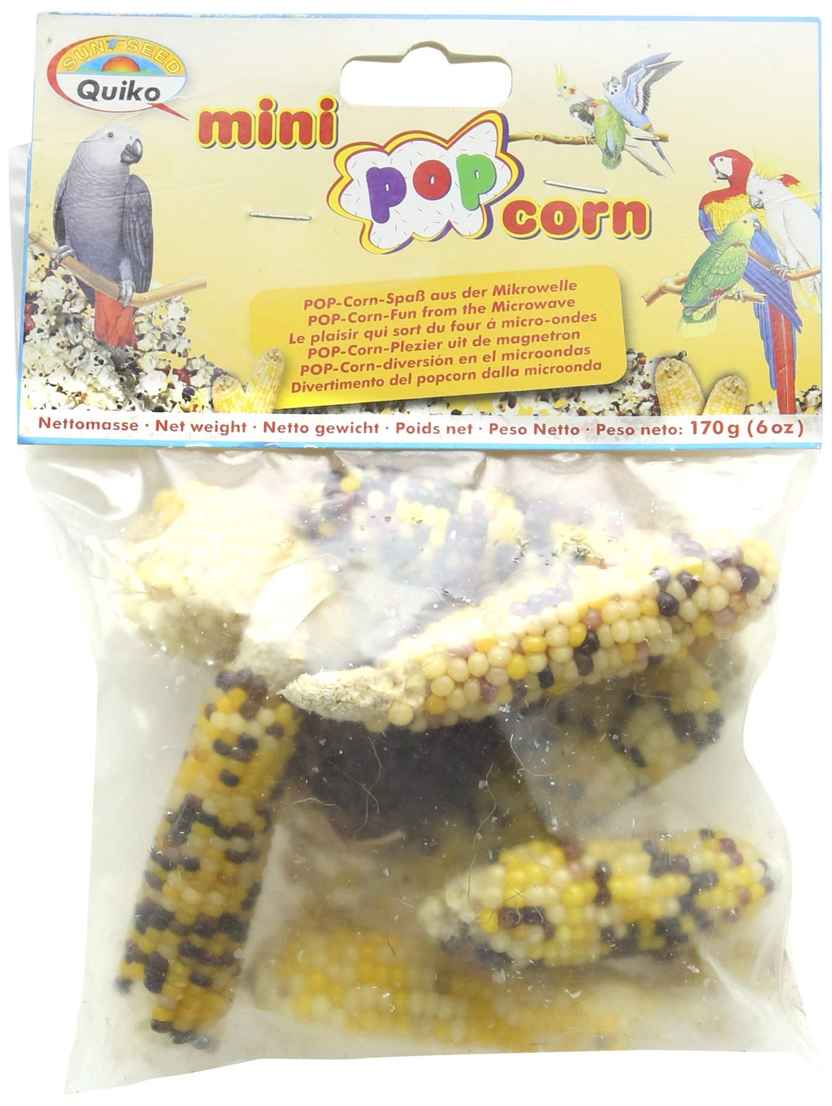 Quiko Bird Treats - Mini Pop Corn 170g - natural corn cobs with valuable nutrients