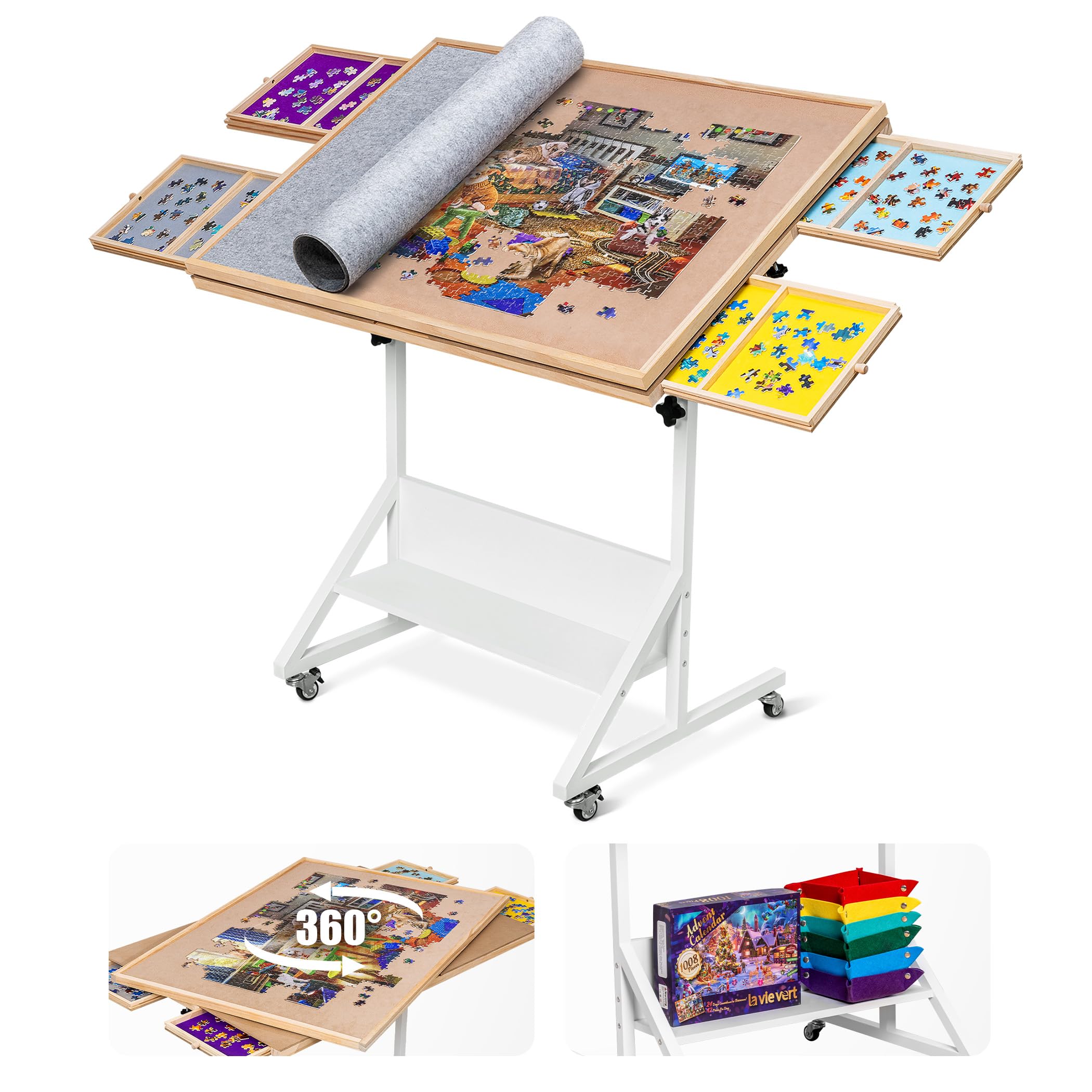 Becko Us Tilting Puzzle Table