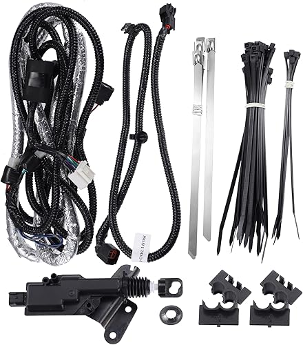 X AUTOHAUX Kit de montaje de bloqueo eléctrico para puerta trasera para Toyota Tacoma 2020-2023 6 pies cerradura de puerta trasera remota reemplazar