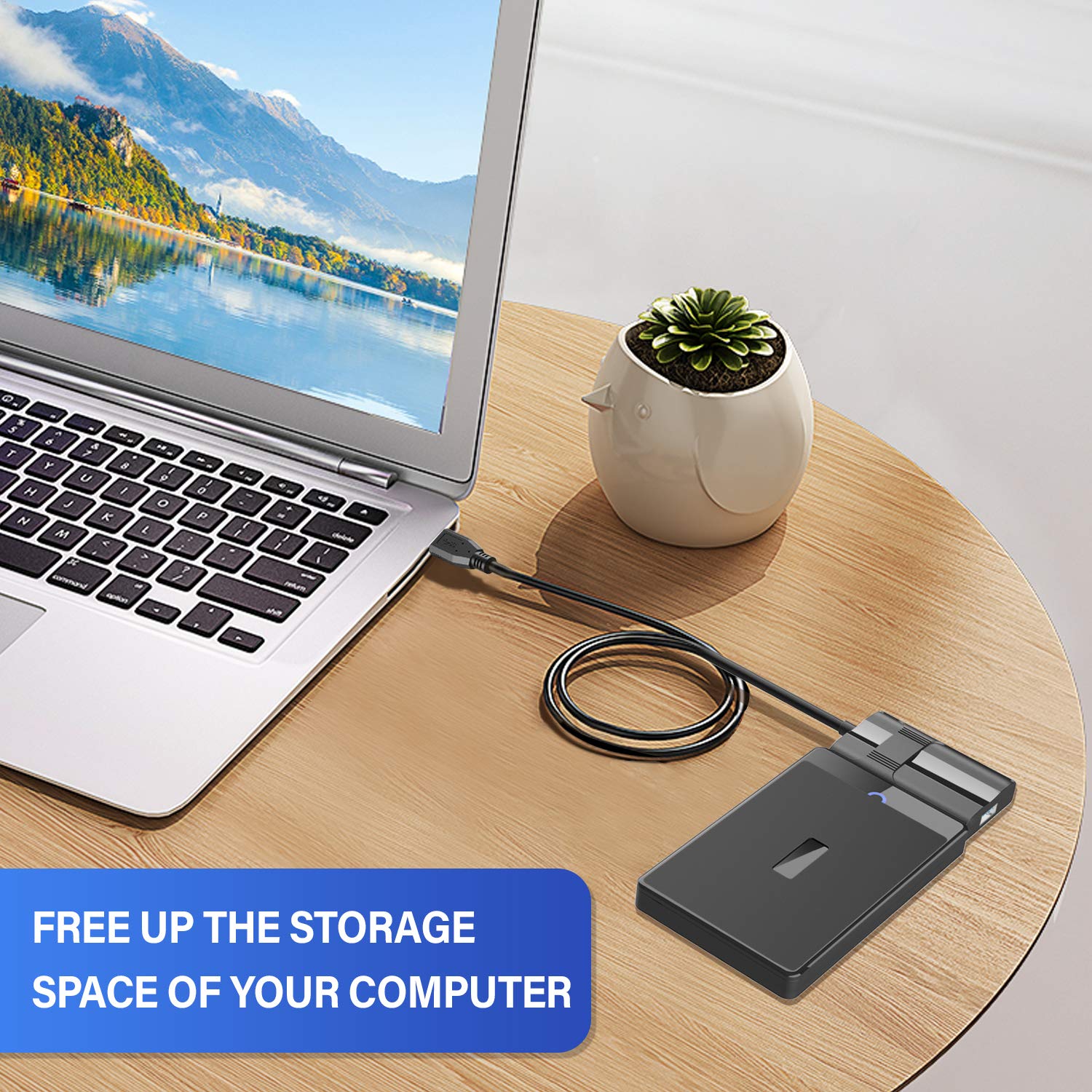 Adapter USB 3.0 do Sata i IDE Adapter Meofia UASP USB dysk twardy uniwersalny USB 3.0 SATA kabel konwerter adaptera dysku twardego do dysków twardych 2,5"/3,5" SATA I II III HDD/SSD z zasilaczem UE