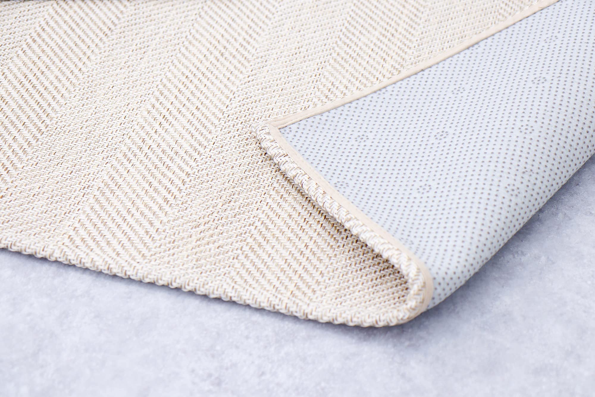 Jacquard,Runner,Area Rug ,Carpet ,Beige,4seasons,Solid,Casual,Gift,Cat,Dog,Pet,MadeInKorea,EasyCleaning,Bedroom,LivingRoom,KidsRoom,Anti-Slip,HomeDecor,Interior (Beige, 40" x 60")