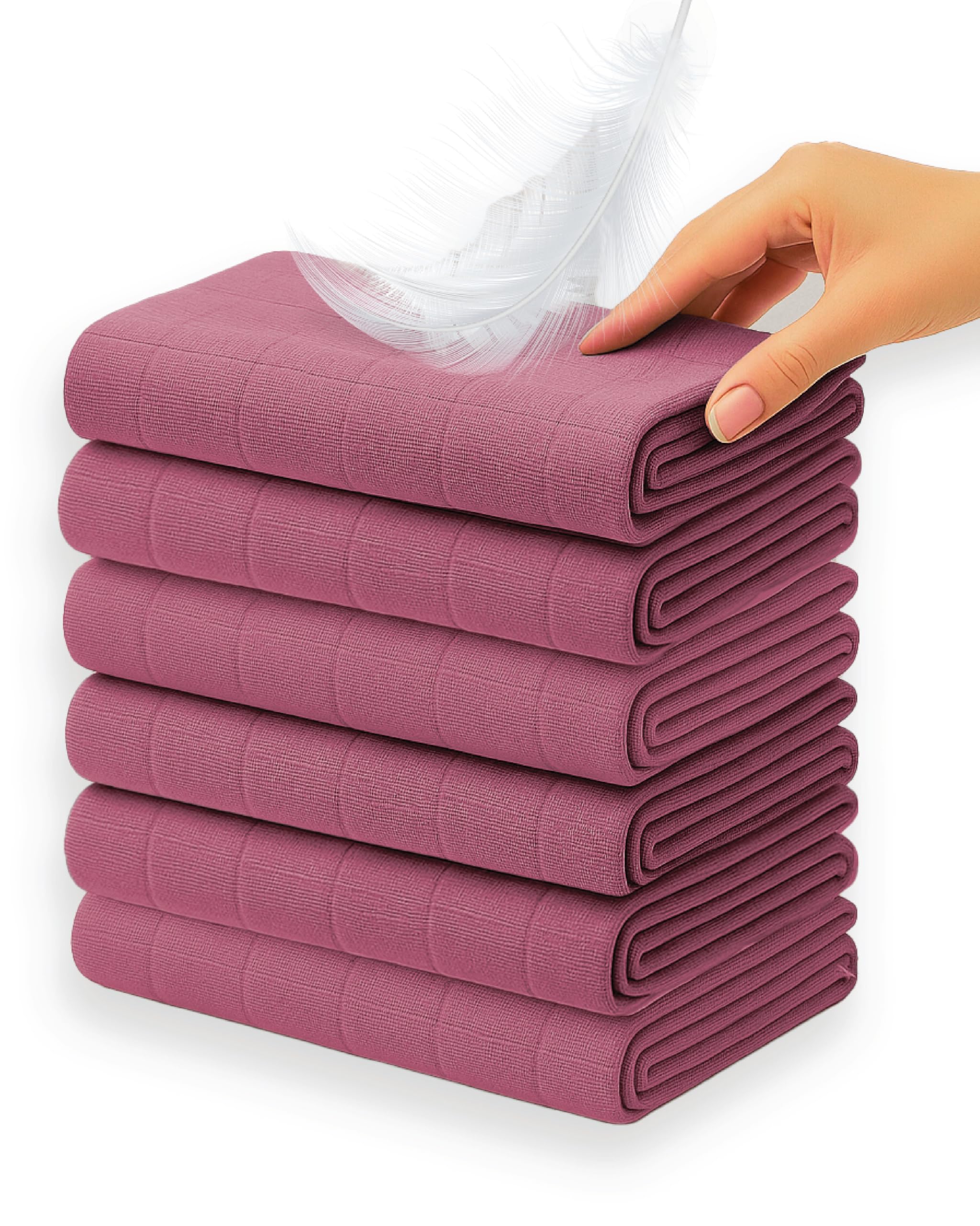 Soft Touch Newborn Essentials 100% Cotton Baby Muslin Cloths 6 Pack 70 x 70 cm