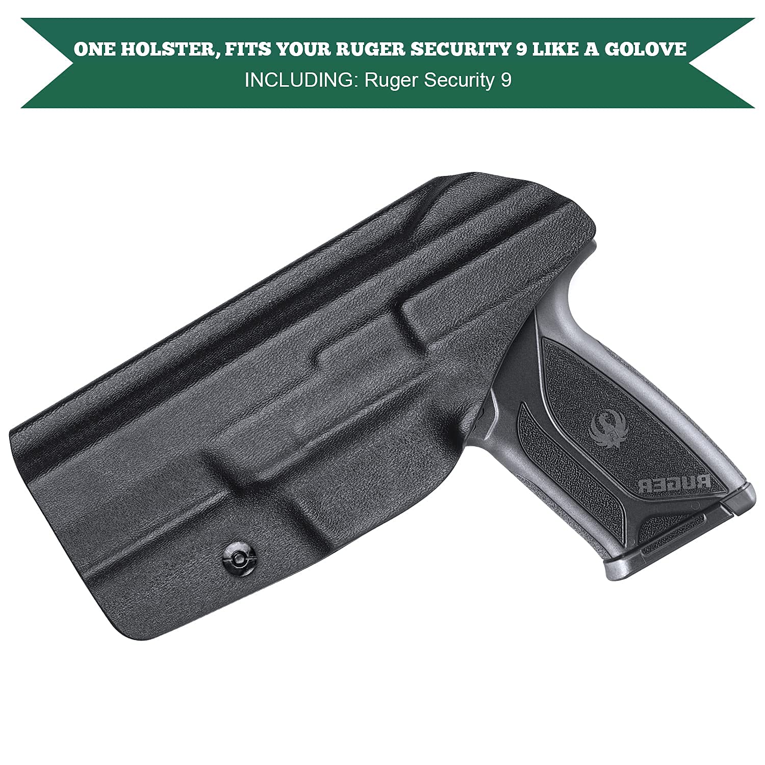 Ruger Security 9mm Holster, IWB Kydex Holster Fit Ruger Security 9 / Compact Pistol